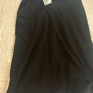 Black pencil skirt